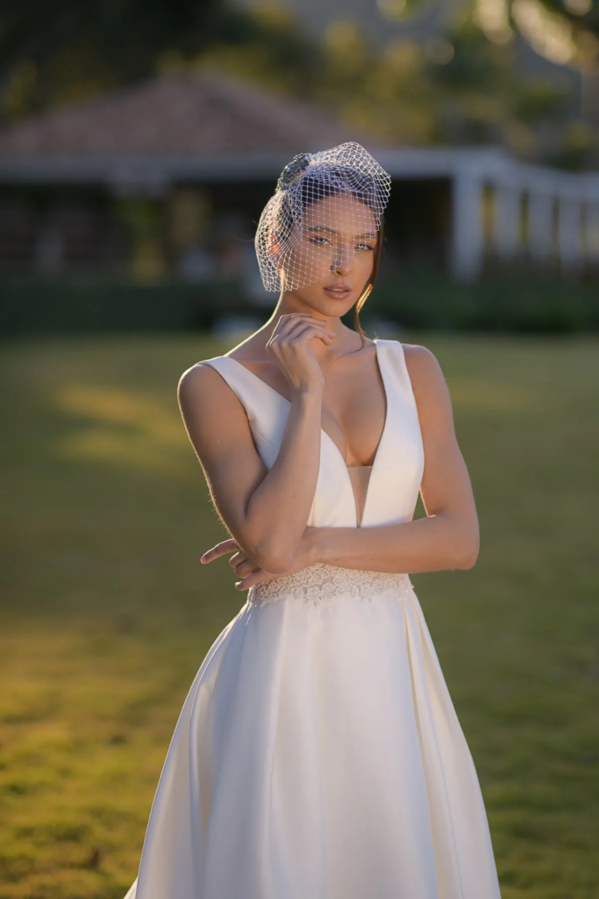 Vestido de noiva, retrato premium